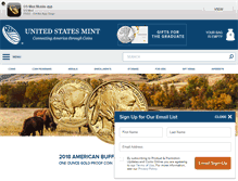 Tablet Screenshot of catalog.usmint.gov